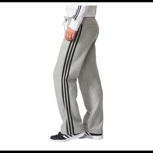 adidas fleece womens open hem pant adidas fleece womens open hem pant